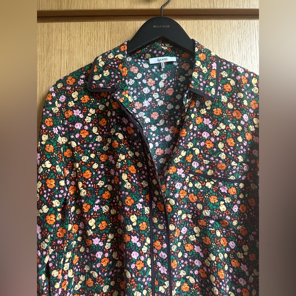 GANNI multicolor silk Joycedale Blouse, size M (EU 40) - Picture 7 of 14